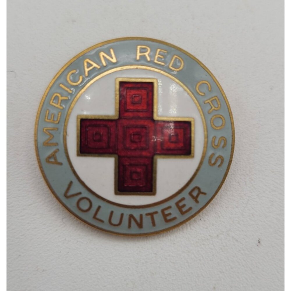 VTG Red Cross Gray Lady service pin